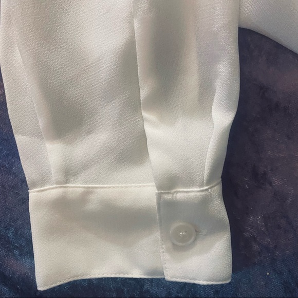 NWTS Cabi White Tuxedo Button Down Shirt Medium - Picture 10 of 12